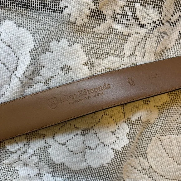 Allen Edmonds Black Leather Belt